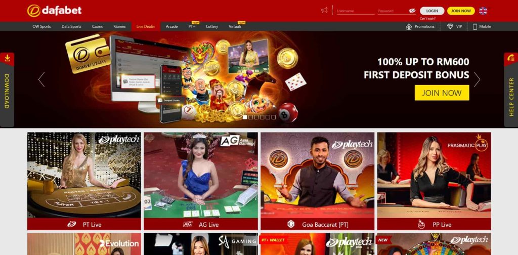 dafabet-available-games-live-casino
